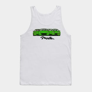 MX5 Miata Generations Green Tank Top